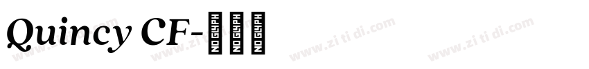 Quincy CF字体转换